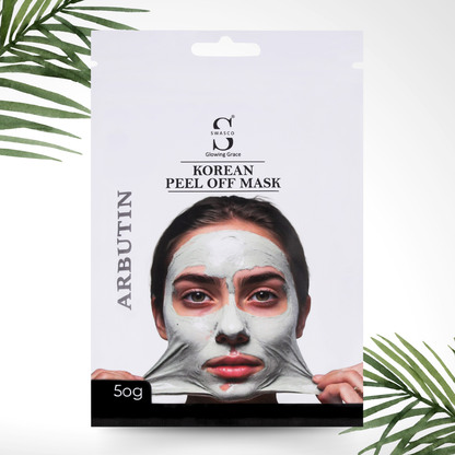 Swasco Arbutin Korean Peel-Off Mask 50gm – Achieve Korean Glass Skin, Deep Cleansing & Glowing Radiance Instantly