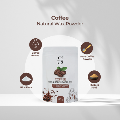 SWASCO FACE AND BODY WAX POWDER (COFFEE)