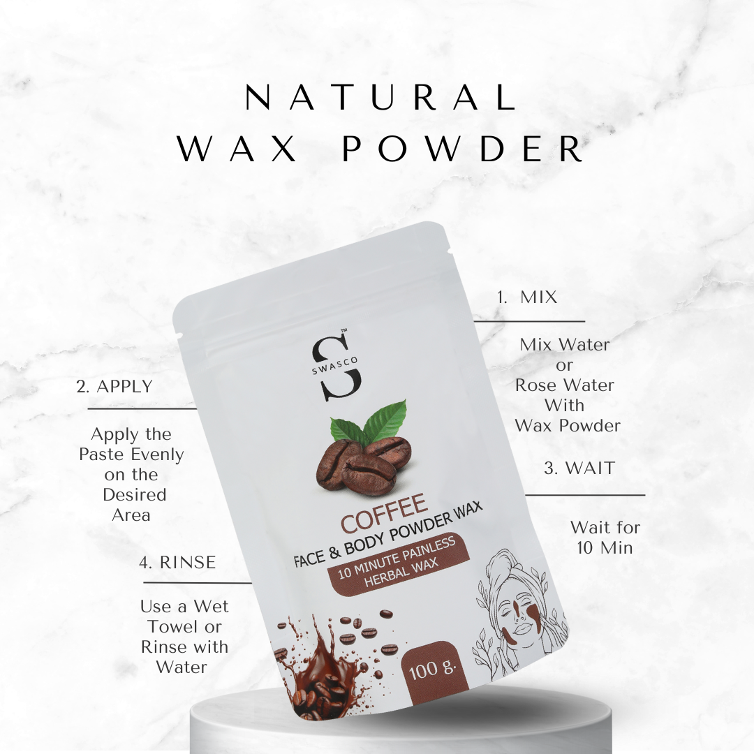 SWASCO FACE AND BODY WAX POWDER (COFFEE)