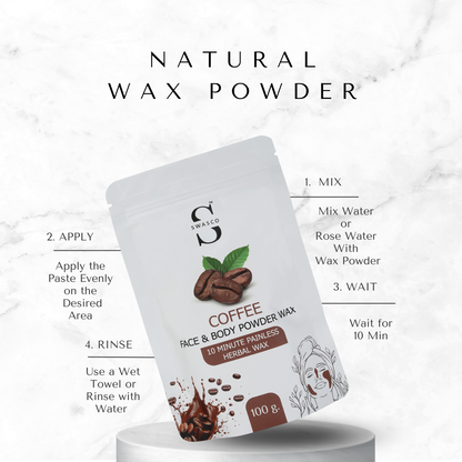 SWASCO FACE AND BODY WAX POWDER (COFFEE)