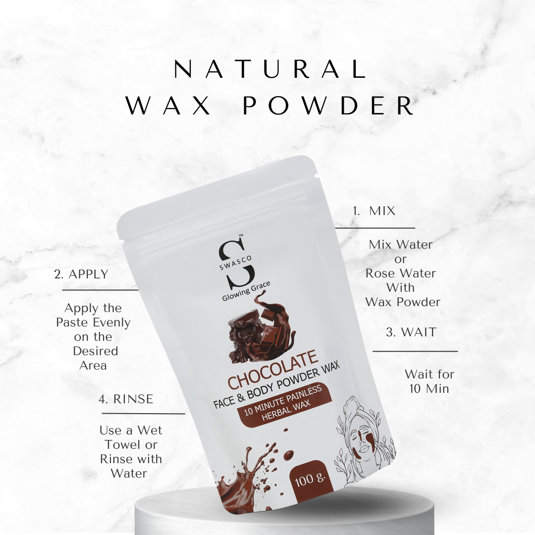 SWASCO FACE AND BODY WAX POWDER (CHOCOLATE)