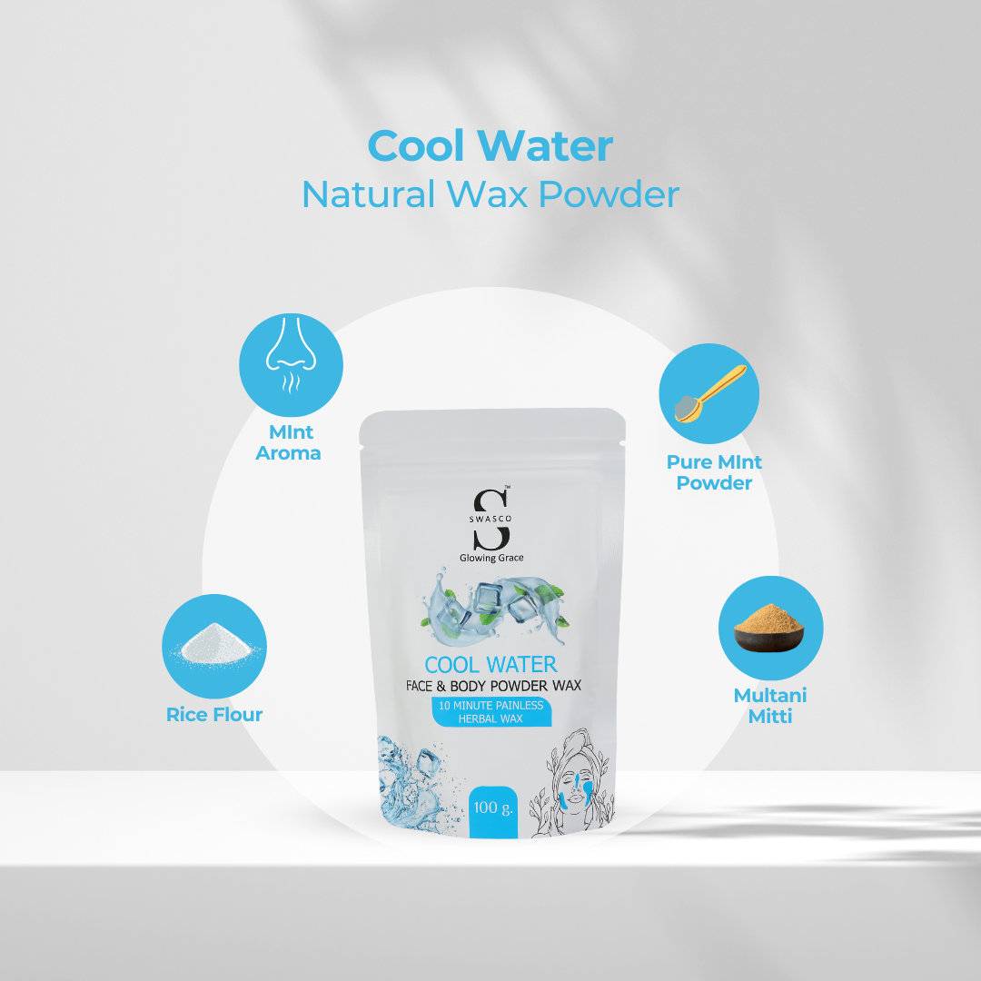 SWASCO FACE AND BODY WAX POWDER (COOL WATER)