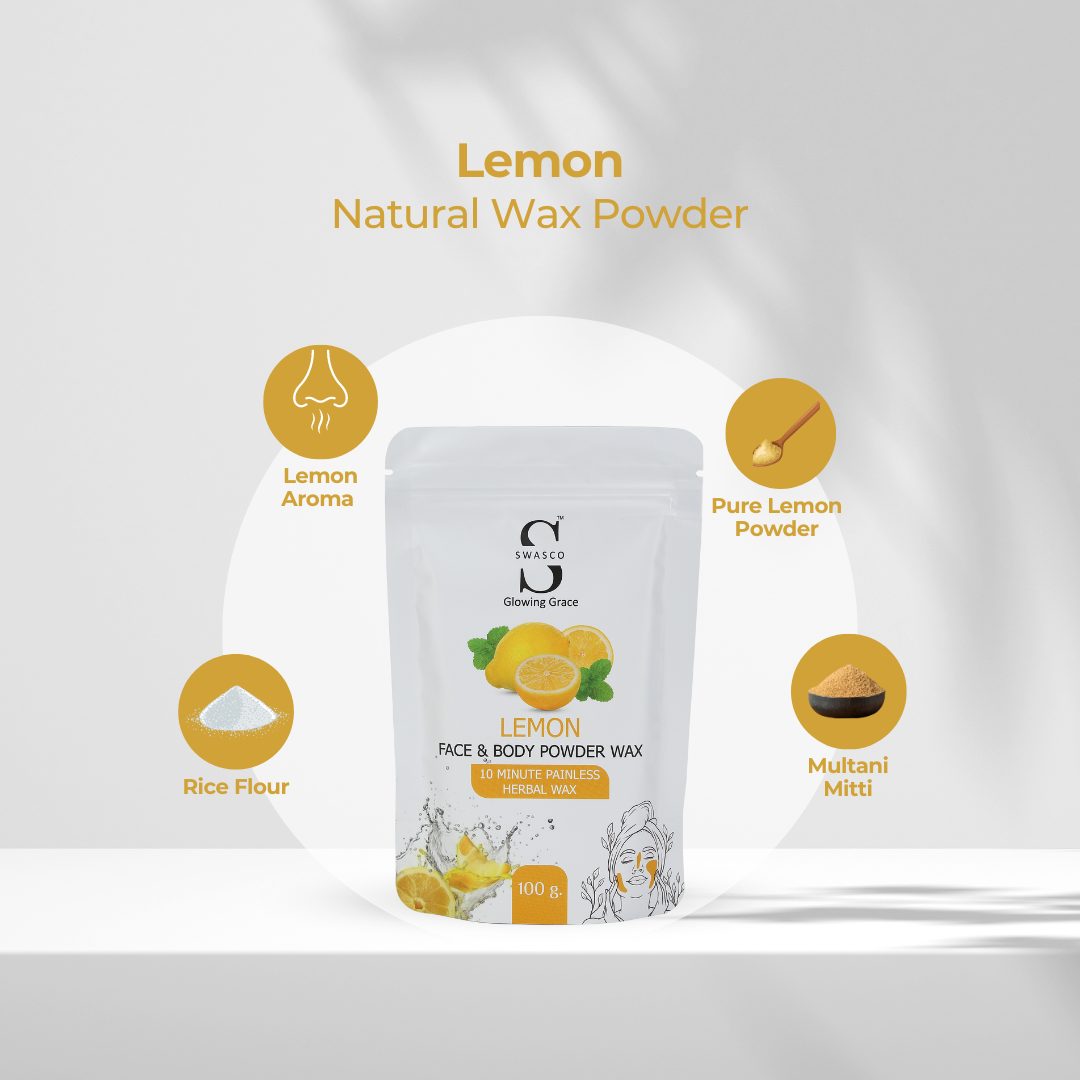 SWASCO FACE AND BODY WAX POWDER (LEMON)