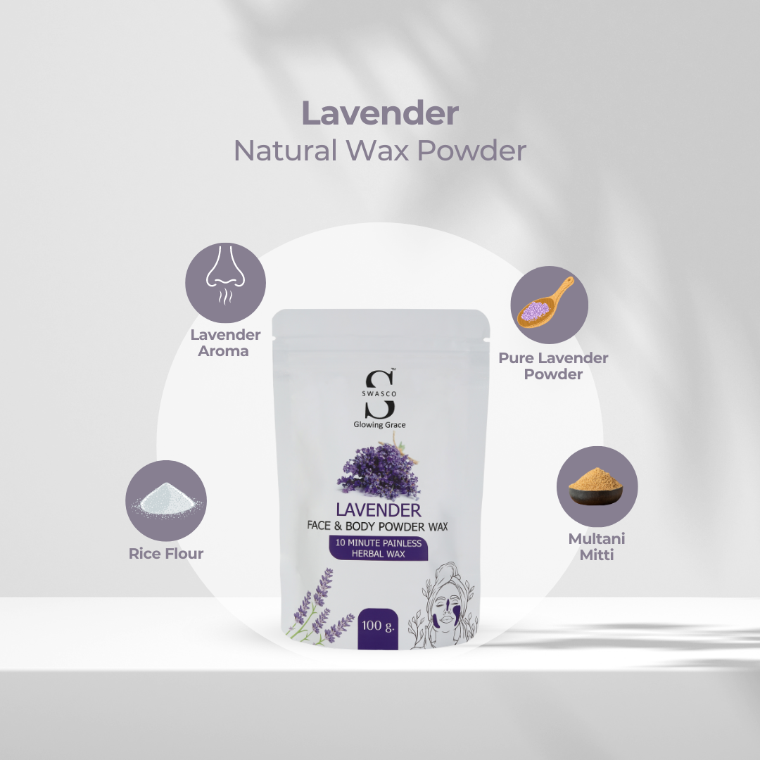 SWASCO FACE AND BODY WAX POWDER (LAVENDER)