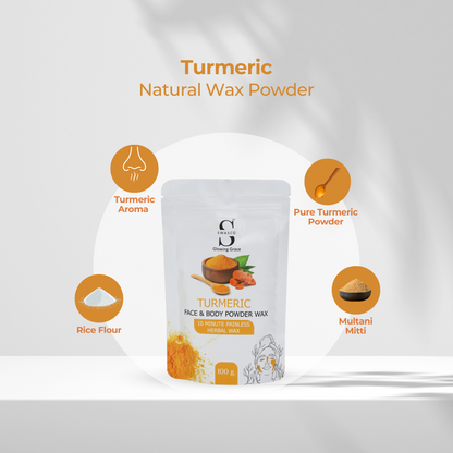 SWASCO FACE AND BODY WAX POWDER (TURMERIC)